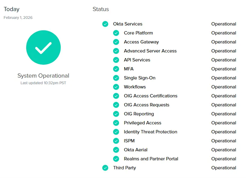 Okta ThreatInsight security intelligence dashboard